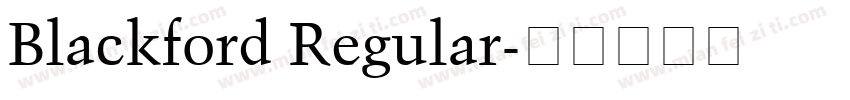 Blackford Regular字体转换